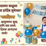 baby boy birthday wishes in marathi