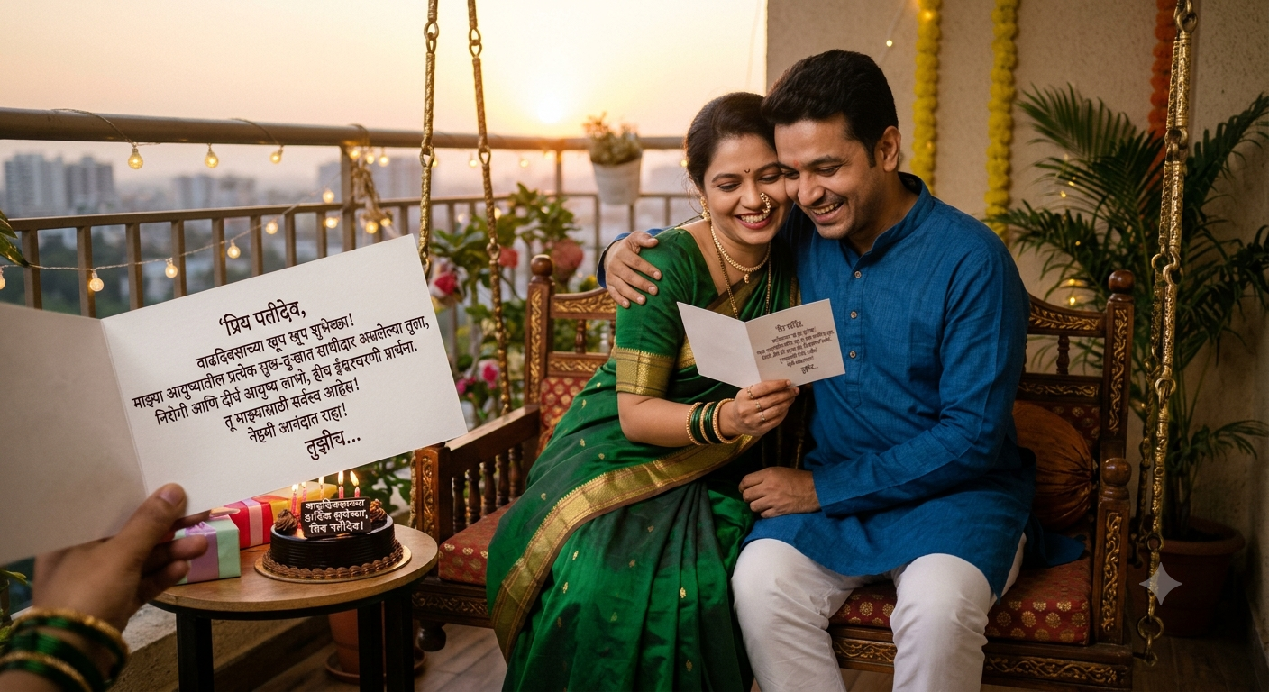 romantic birthday wishes for husband in marathi