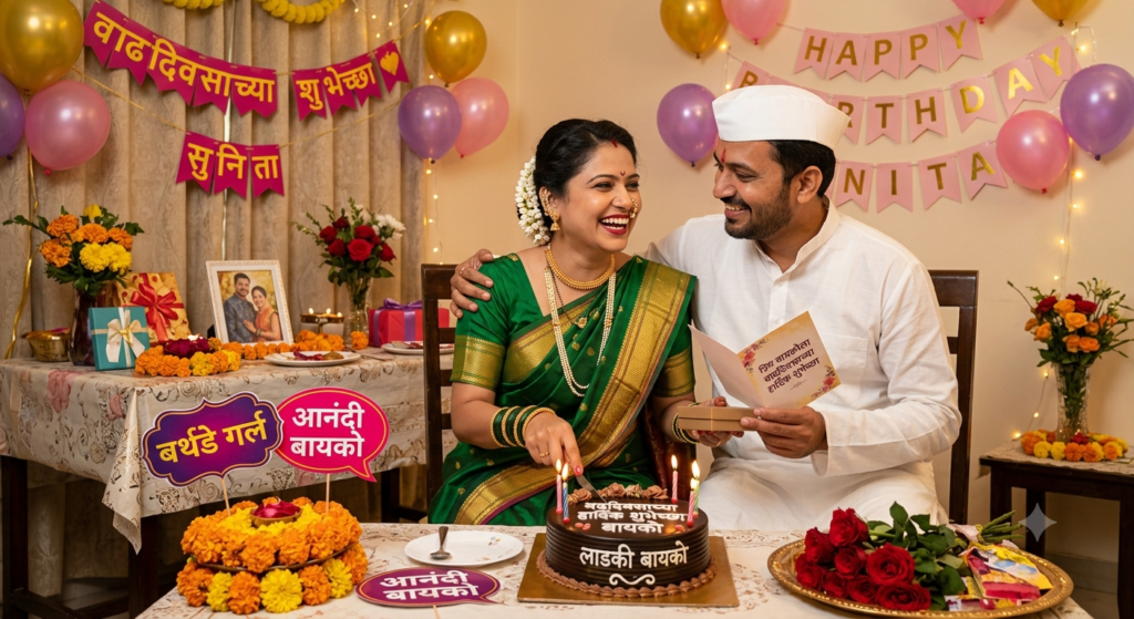 wife happy birthday bayko wishes in marathi