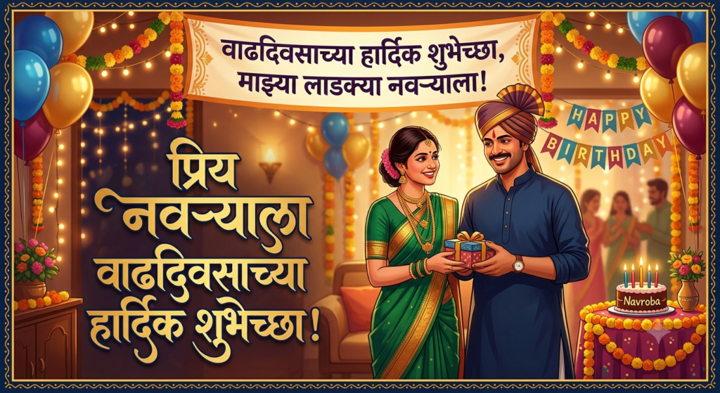 navroba birthday wishes in marathi