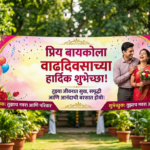 bayko wife birthday wishes in marathi banner