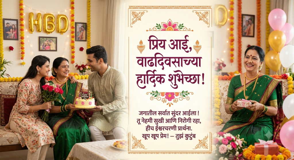 mother birthday wishes in marathi