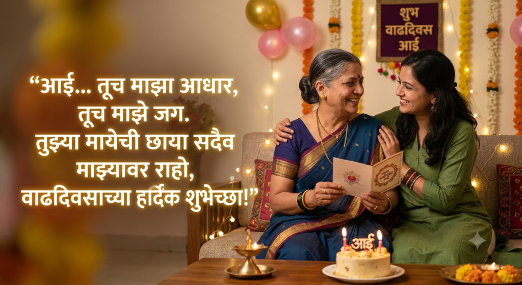 aai status heart touching birthday wishes for mother in marathi