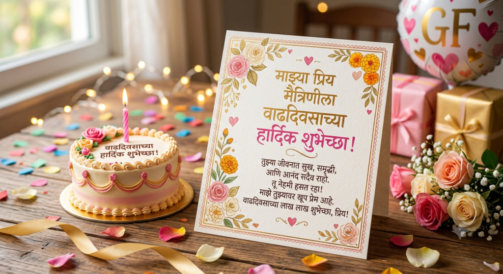gf birthday wishes in marathi