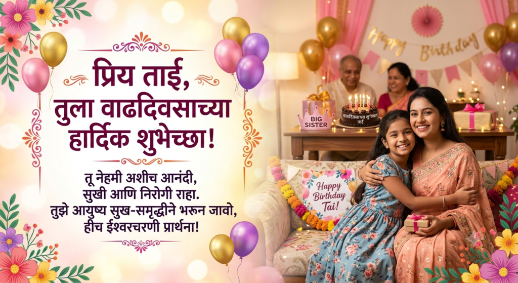 big sister birthday wishes in marathi