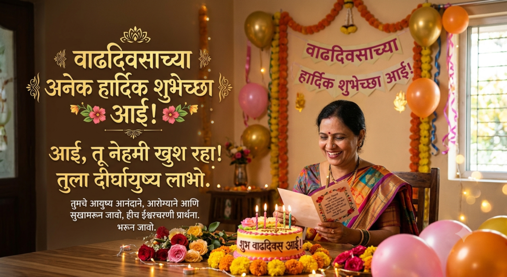 mummy birthday wishes in marathi